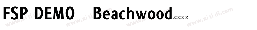 FSP DEMO   Beachwood字体转换